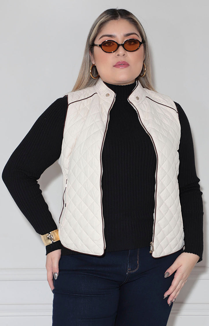 Chaleco beige