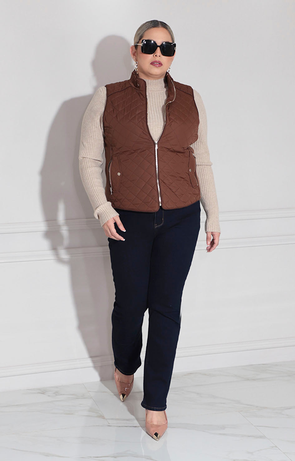 Chaleco café