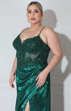 Vestido verde de gala - VESTIDO XL Boutiquemirel 