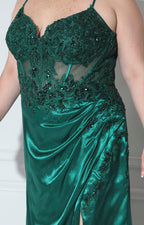 Vestido verde de gala - VESTIDO XL Boutiquemirel 