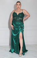 Vestido verde de gala - VESTIDO XL Boutiquemirel 