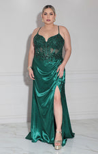 Vestido verde de gala - VESTIDO XL Boutiquemirel 