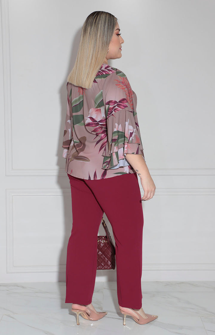 Conjunto vino flower