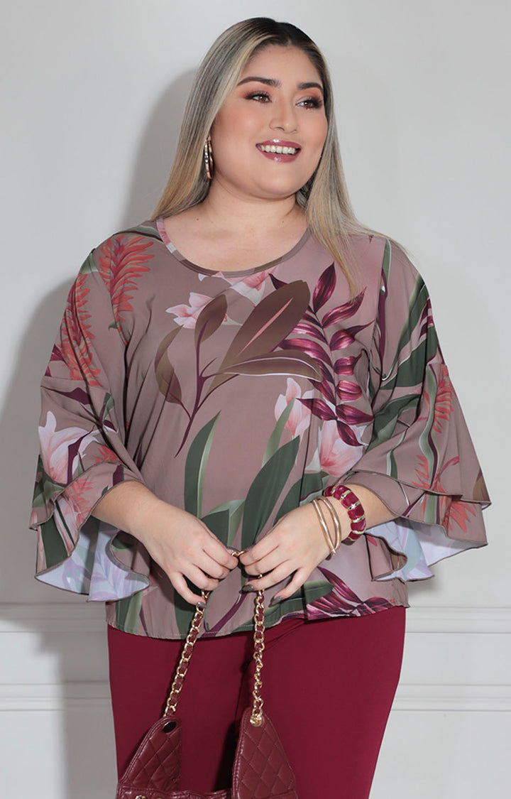 Conjunto vino flower