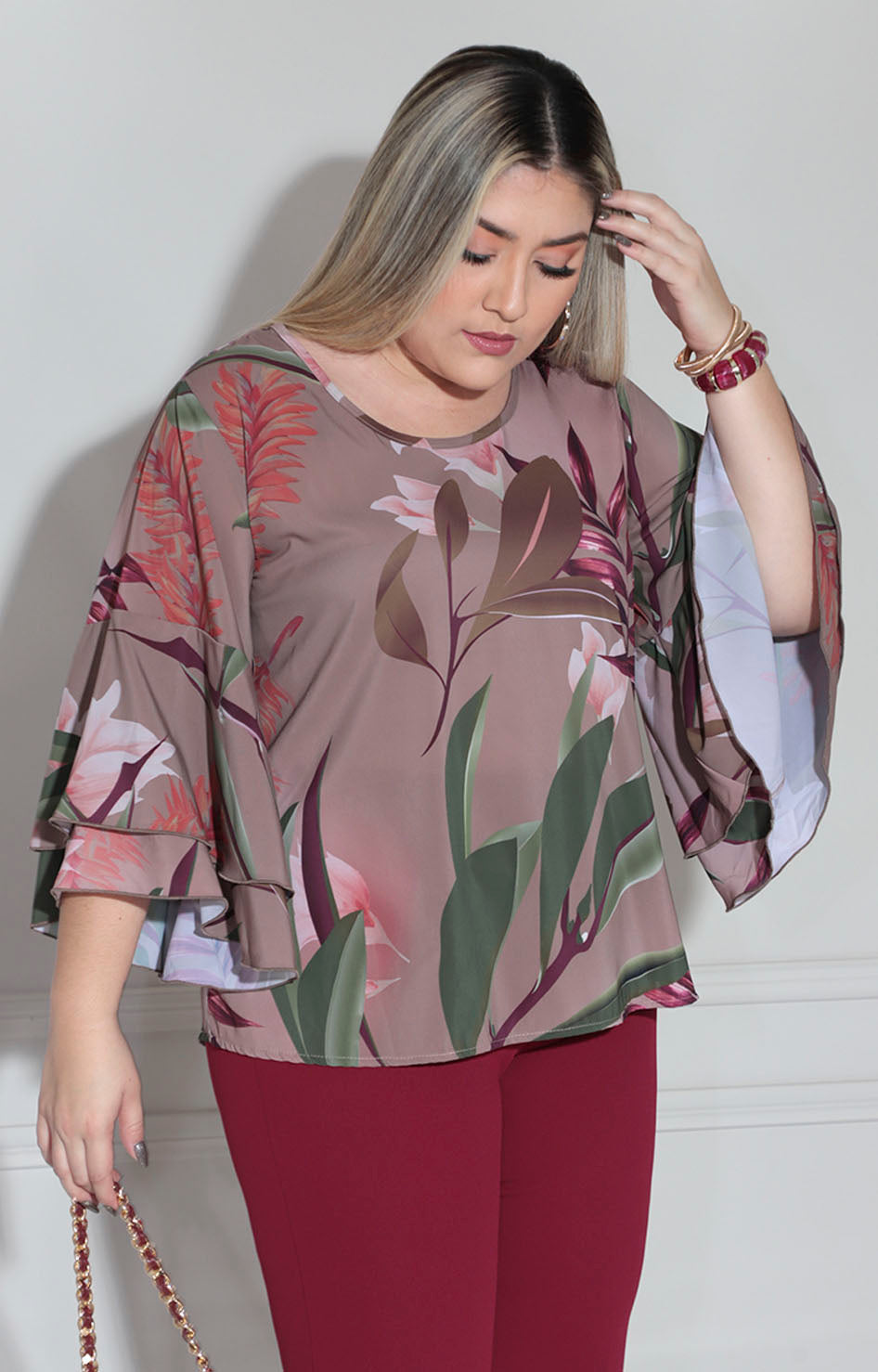 Conjunto vino flower - CONJUNTO XL Boutiquemirel 