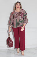 Conjunto vino flower - CONJUNTO XL Boutiquemirel 