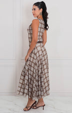 Vestido estampado con lazo