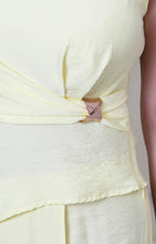 Jumpsuit amarillo cruzado