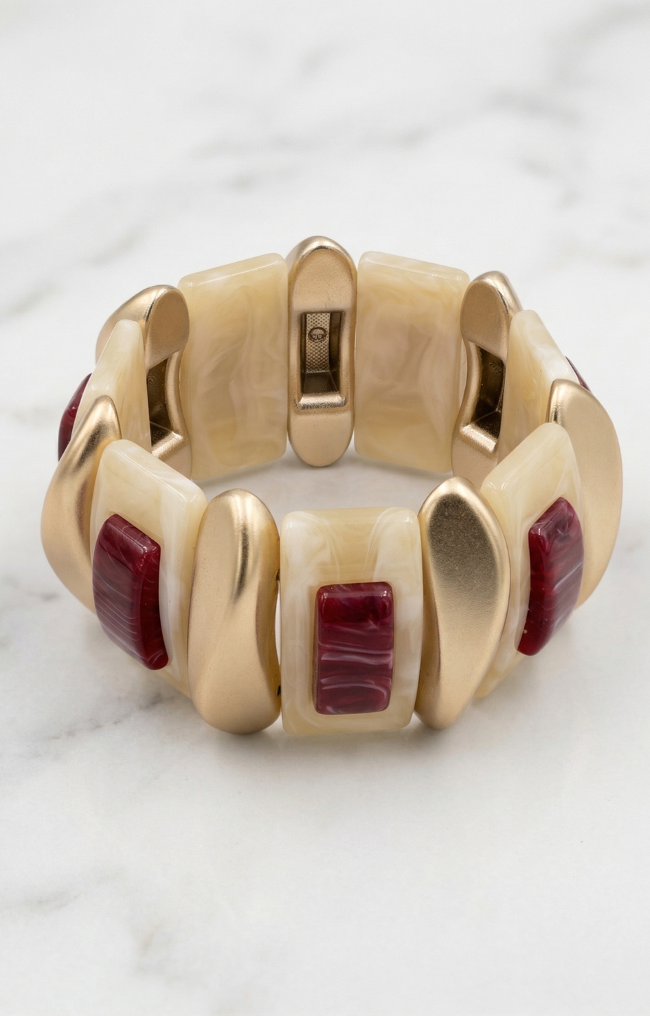 Pulsera dorados y rojos - PULSERA Boutiquemirel 