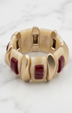 Pulsera dorados y rojos - PULSERA Boutiquemirel 