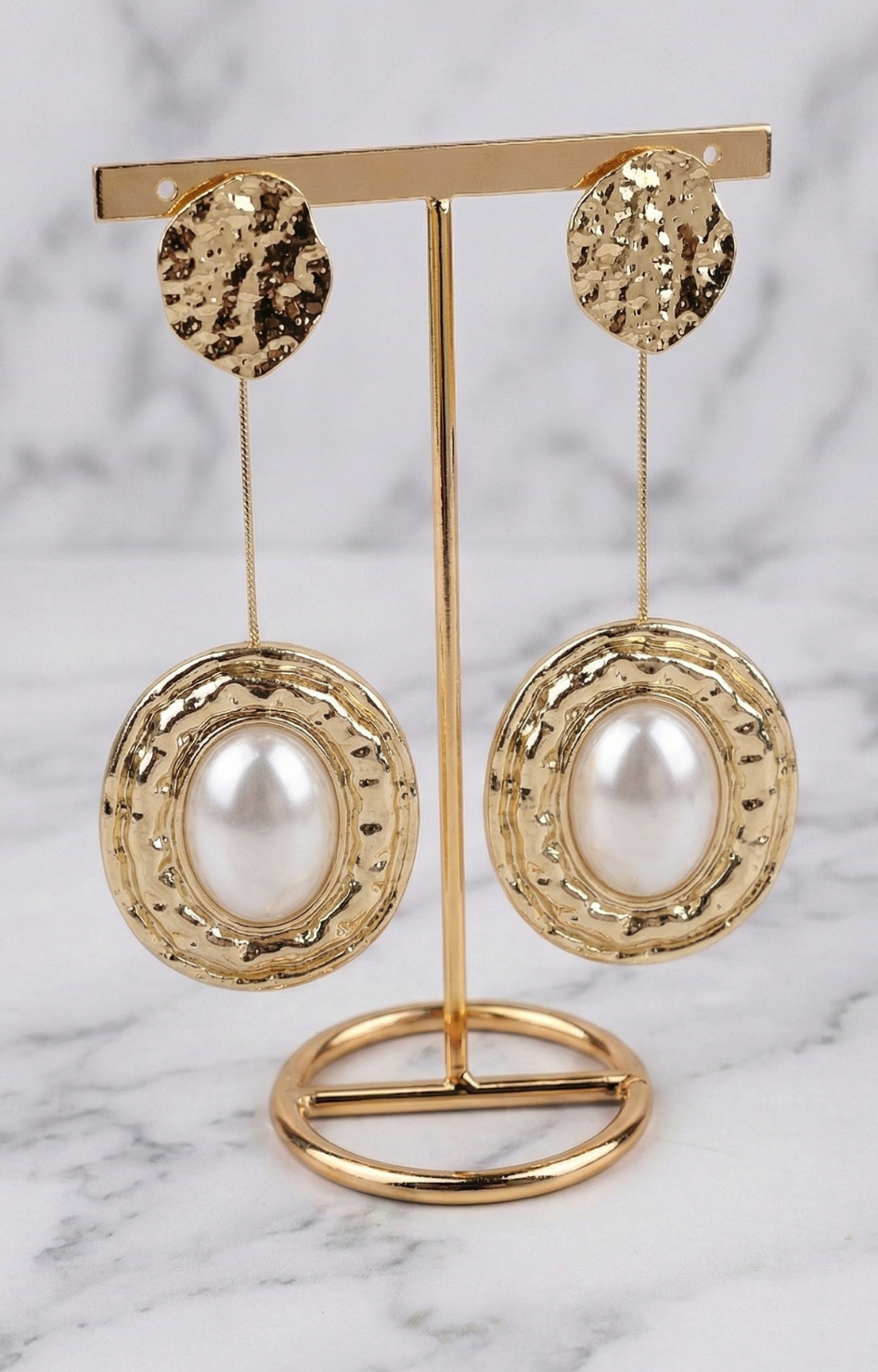 Aretes Perla Dorados - ARETE Boutiquemirel 