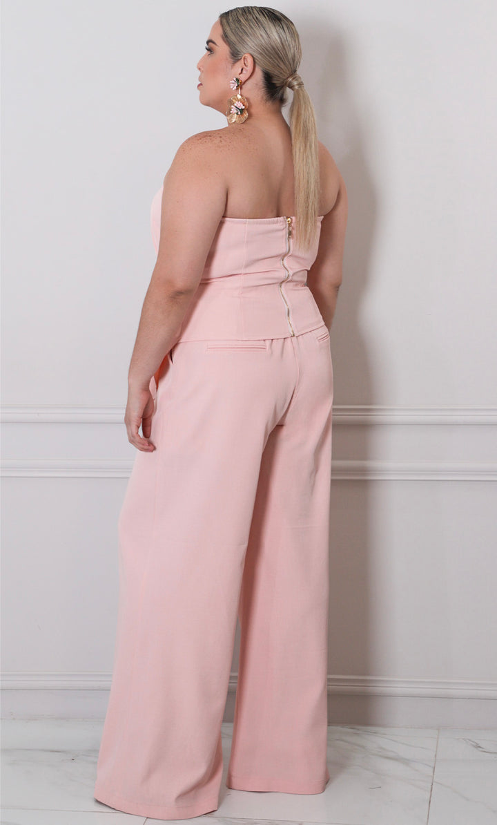 Conjunto strapless con pantalòn - CONJUNTO CURVY Boutiquemirel 