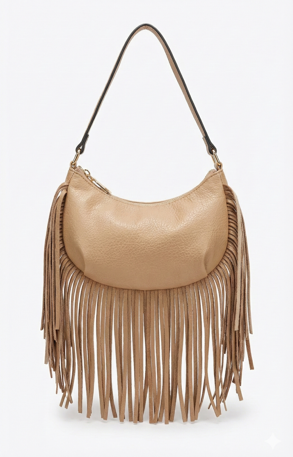 Bolsa beige con flecos - BOLSA Boutiquemirel 