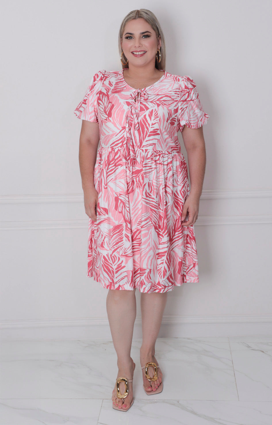 Vestido rojo estampado - VESTIDO CORTO CURVY Boutiquemirel 