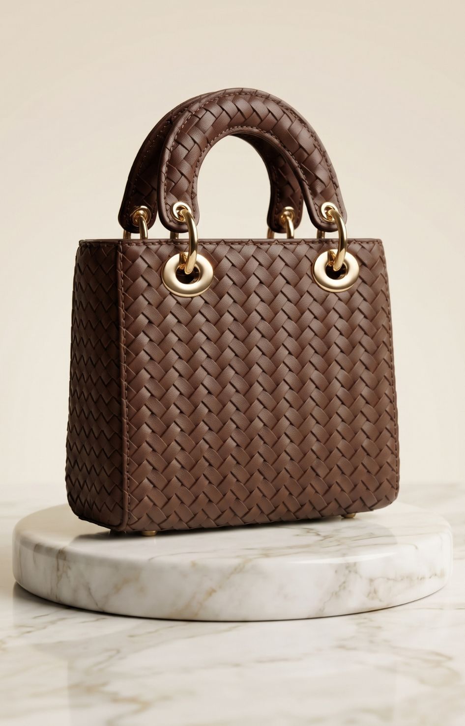 Bolsa pequeña con textura tejida