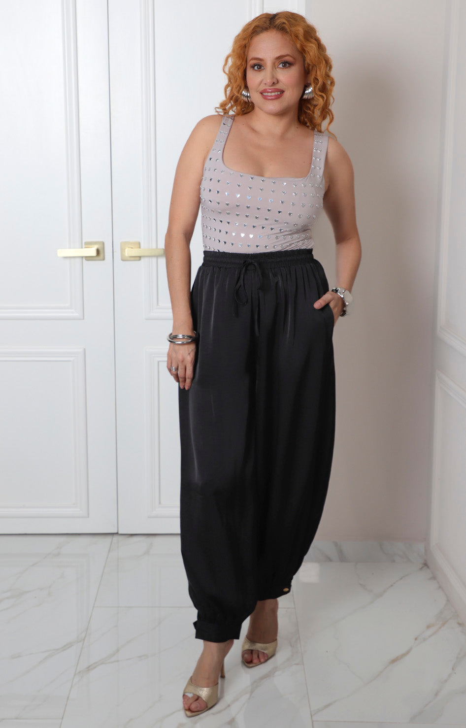 Pantalón Pantalón con cordón ajustable