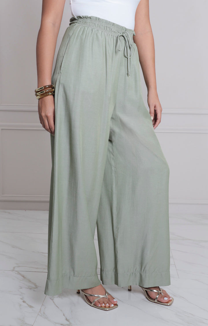 Pantalòn verde con elàstico - PANTALON REGULAR Boutiquemirel 
