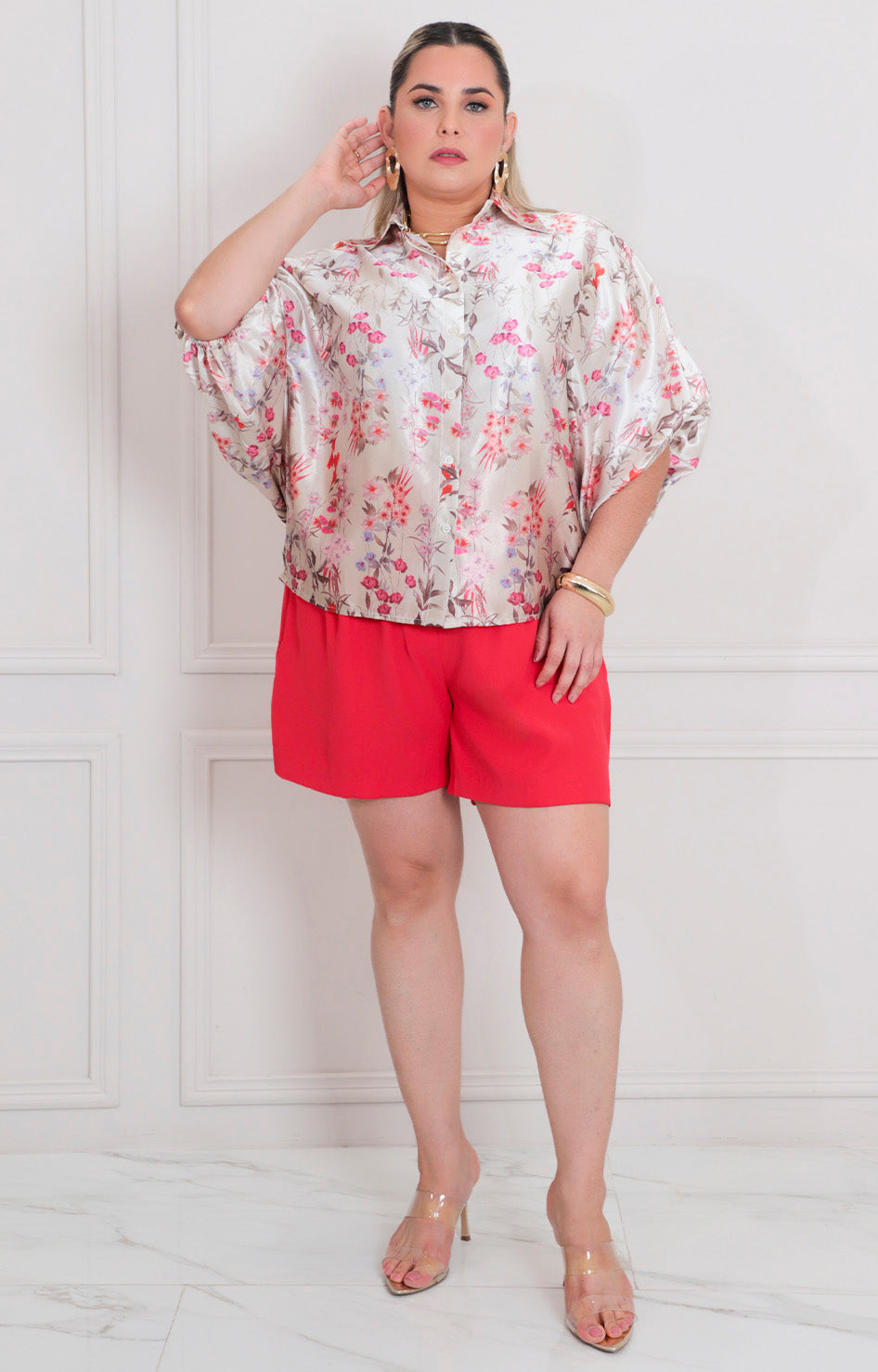Blusa estampada de flores