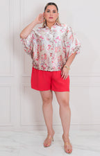 Blusa estampada de flores