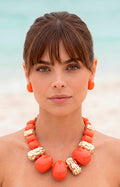 Set de collar de cuentas grandes y aretes - SET COLLAR Boutiquemirel 