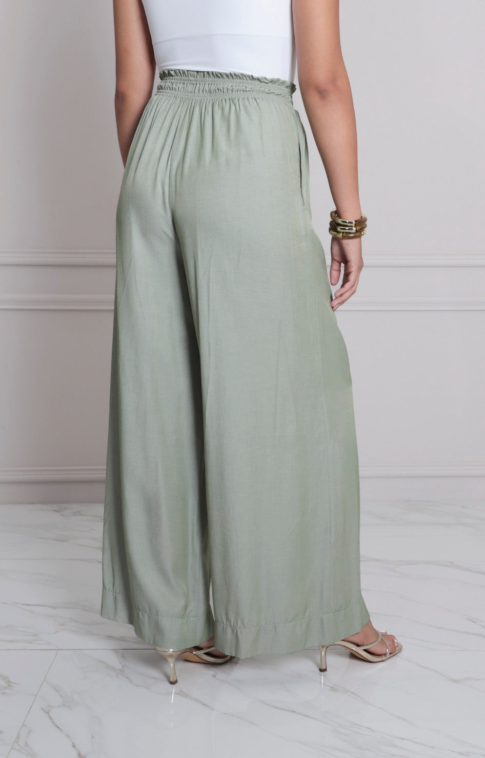 Pantalòn verde con elàstico - PANTALON REGULAR Boutiquemirel 
