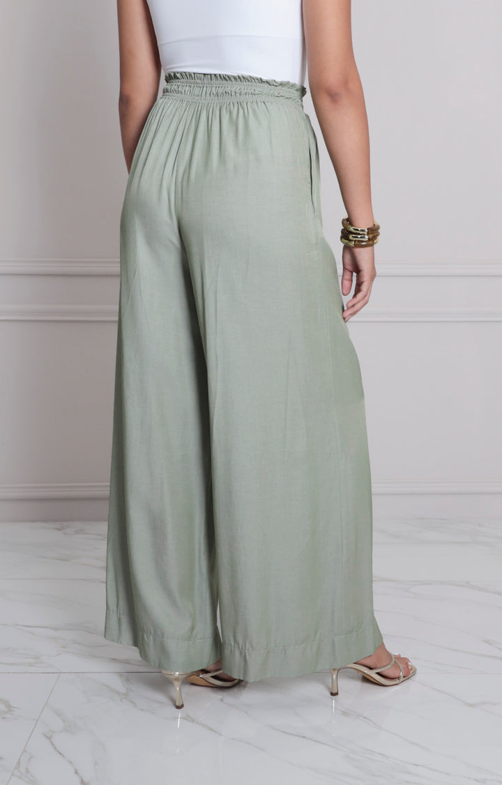 Pantalòn verde con elàstico - PANTALON REGULAR Boutiquemirel 