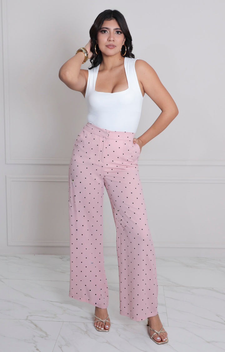 Pantalòn rosa estampado - PANTALON MEZCLILLA REGULAR Boutiquemirel 