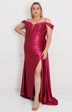 Vestido largo de tirantes - VESTIDO LARGO CURVY Boutiquemirel 