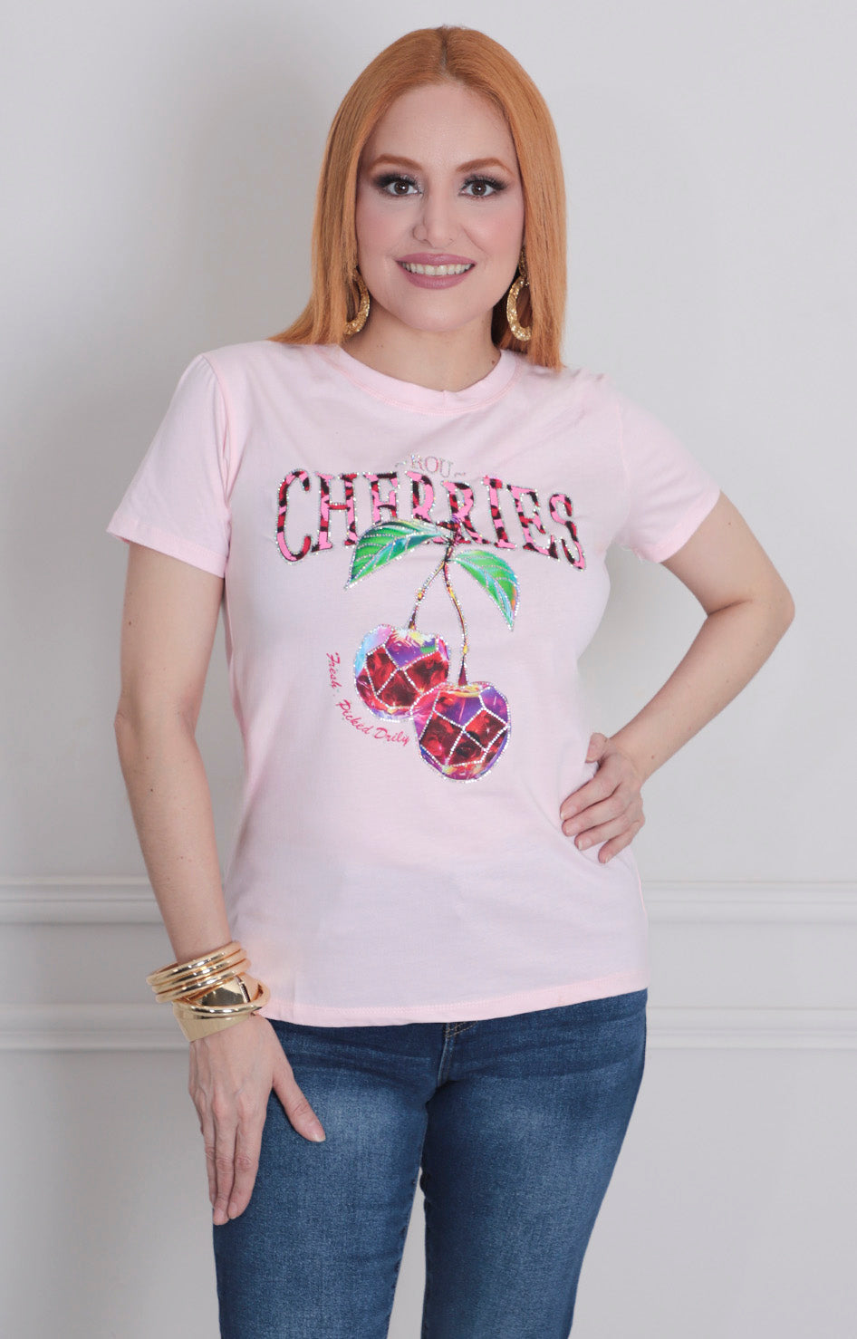 Blusa estampada cherry - BLUSAS REGULAR Boutiquemirel 