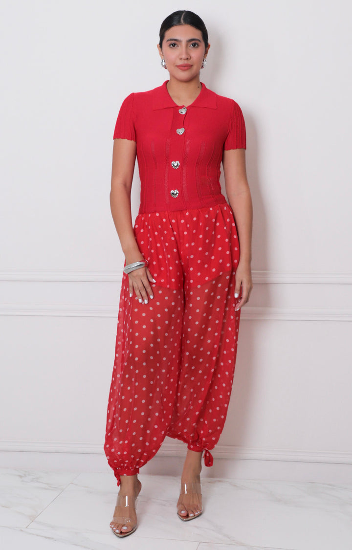 Pantalòn estampado polka dots - PANTALON REGULAR Boutiquemirel 