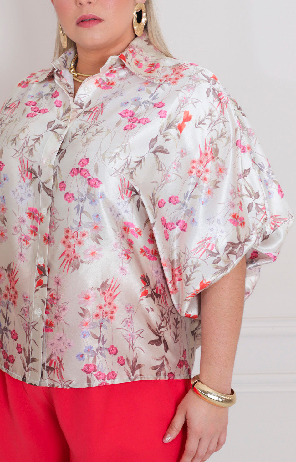Blusa estampada de flores