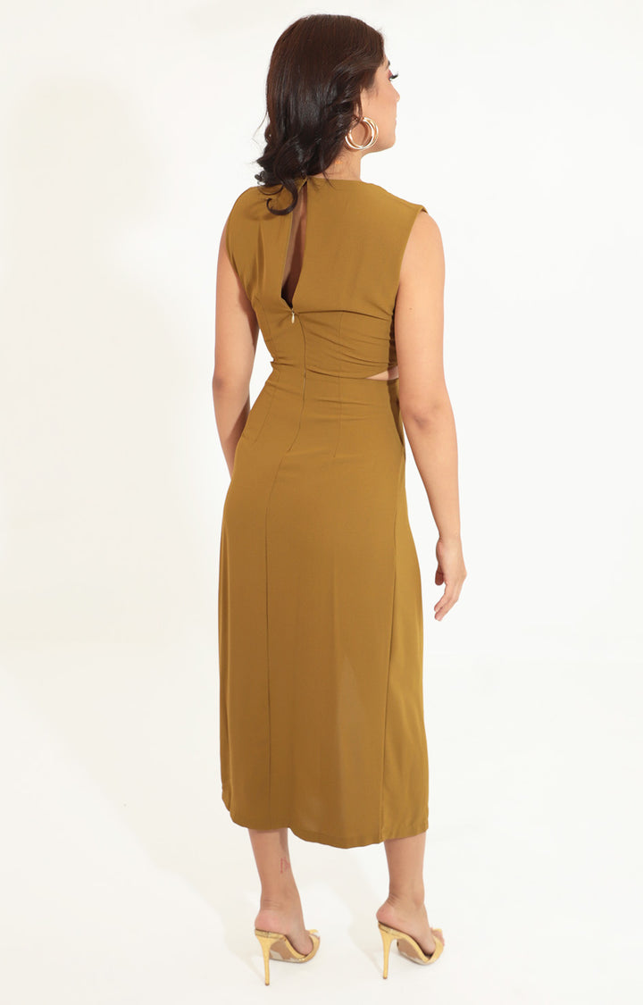 Vestido verde olivo - VESTIDO Boutiquemirel 