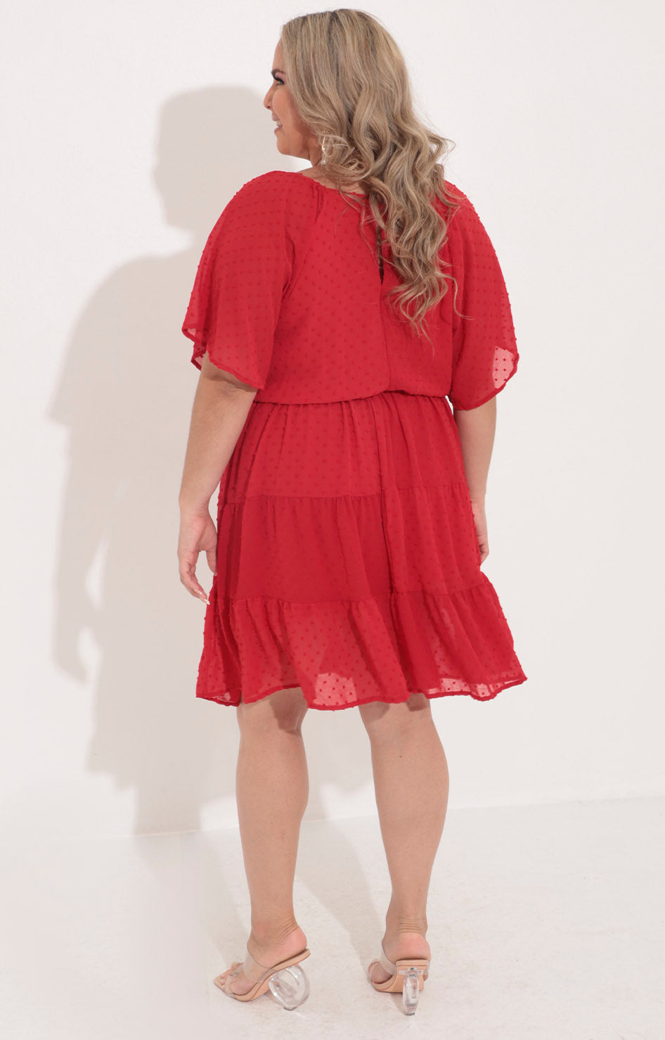 Vestido rojo con diseño 3D - VESTIDO Boutiquemirel 