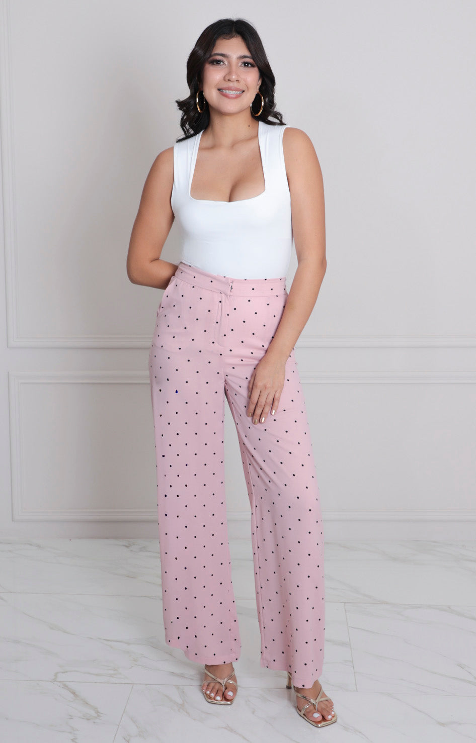 Pantalòn rosa estampado - PANTALON MEZCLILLA REGULAR Boutiquemirel 