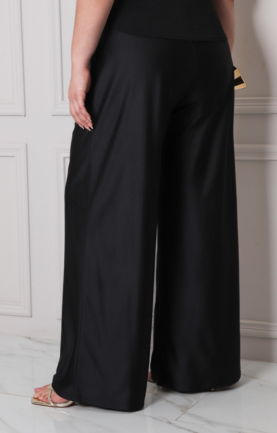 Pantalón satinado - PANTALON CURVY Boutiquemirel 