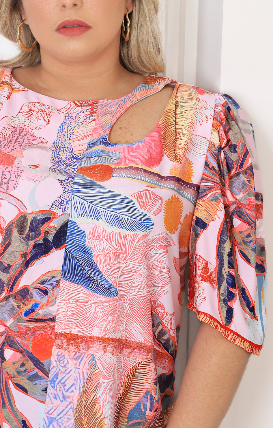 Blusa estampada palmera