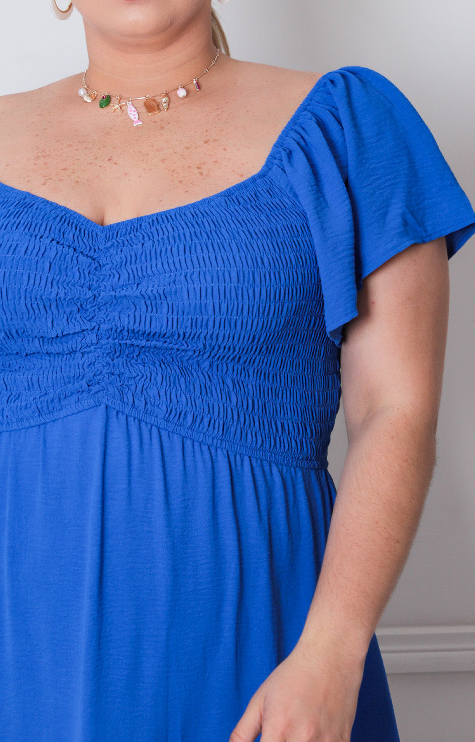 Vestido corto con elástico - VESTIDO CORTO CURVY Boutiquemirel 