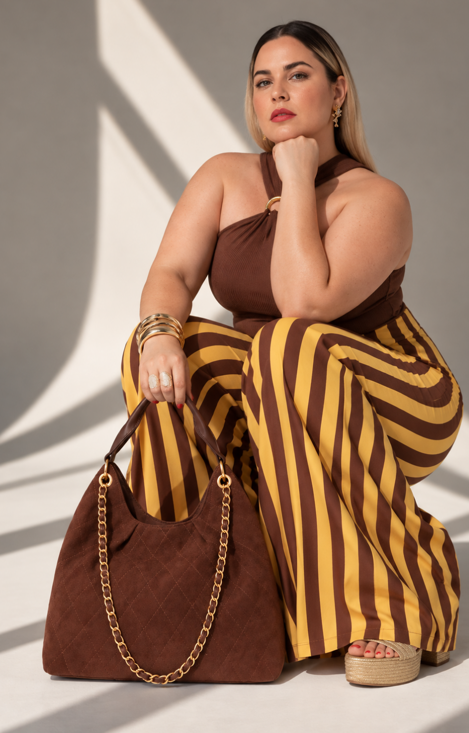 Bolsa hobo Boutiquemirel con cadena, estilo elegante en cuero sintético negro, con asa larga y detalles metálicos.