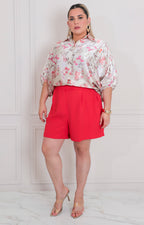 Blusa estampada de flores