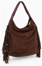 Bolsa hobo de gamuza