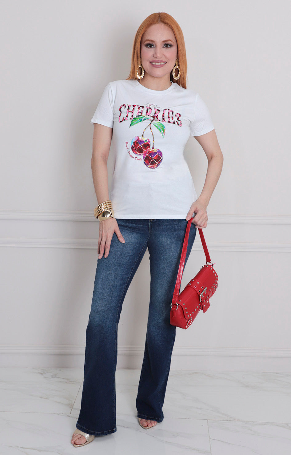 Blusa estampada cherry - BLUSAS REGULAR Boutiquemirel 