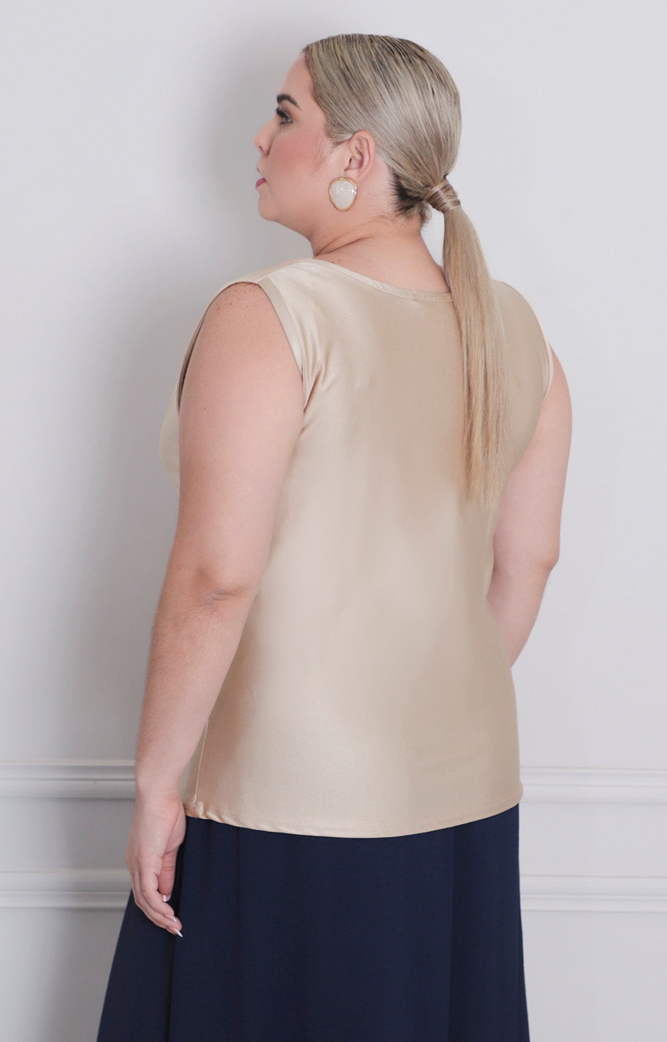 B*3-26*TEXTIL*M2449*BEIGE - BLUSAS CURVY Boutiquemirel 