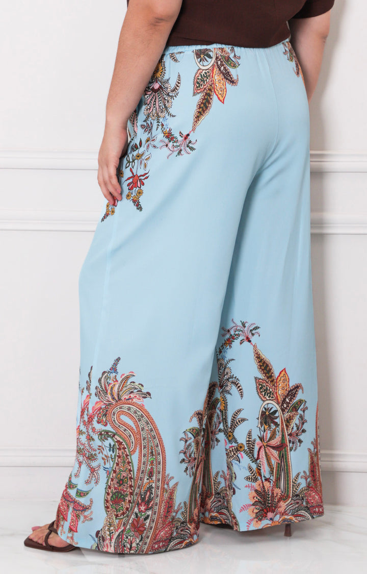 Pantalòn azul estampado - PANTALON CURVY Boutiquemirel 
