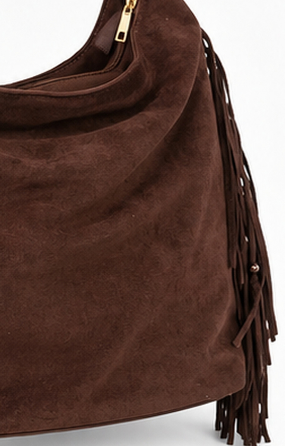 Bolsa hobo de gamuza