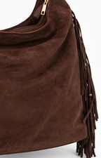 Bolsa hobo de gamuza