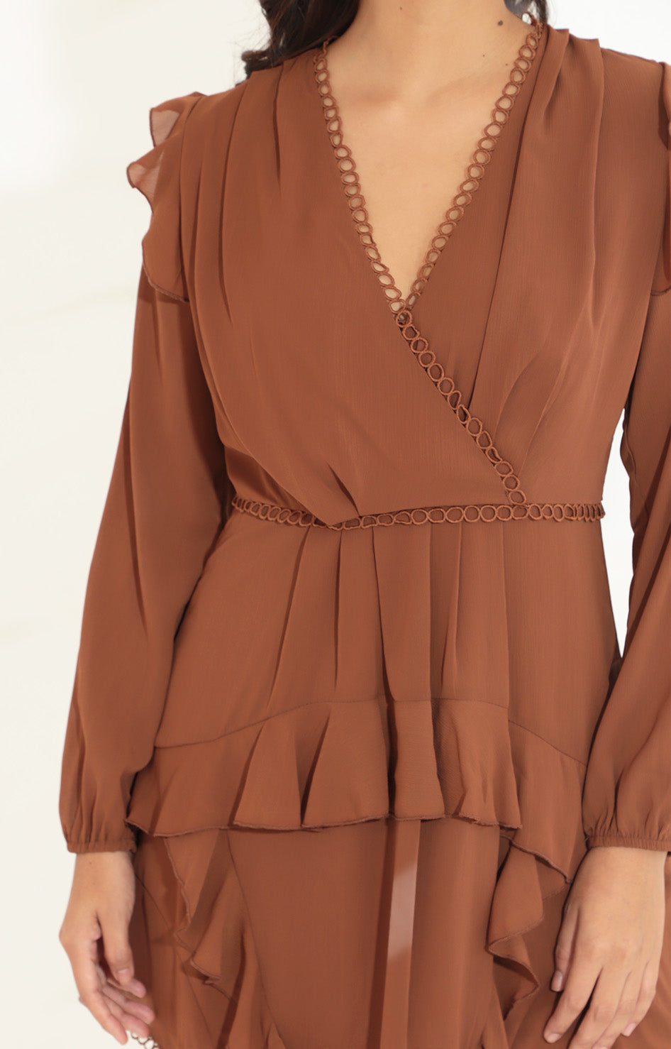 Vestido café - VESTIDO Boutiquemirel 