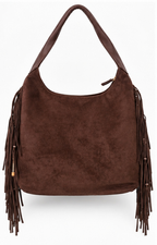 Bolsa hobo de gamuza