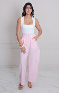 Pantalòn rosa amplio - PANTALON REGULAR Boutiquemirel 