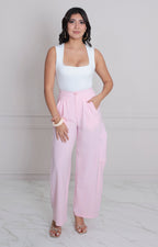 Pantalòn rosa amplio - PANTALON REGULAR Boutiquemirel 