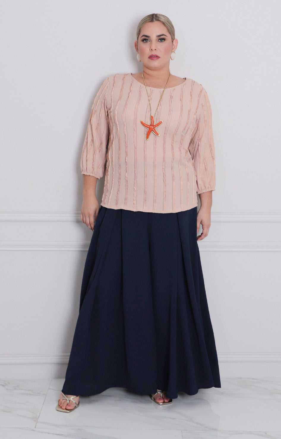B*3-26*FUEGO*8550*BEIGE - BLUSAS CURVY Boutiquemirel 